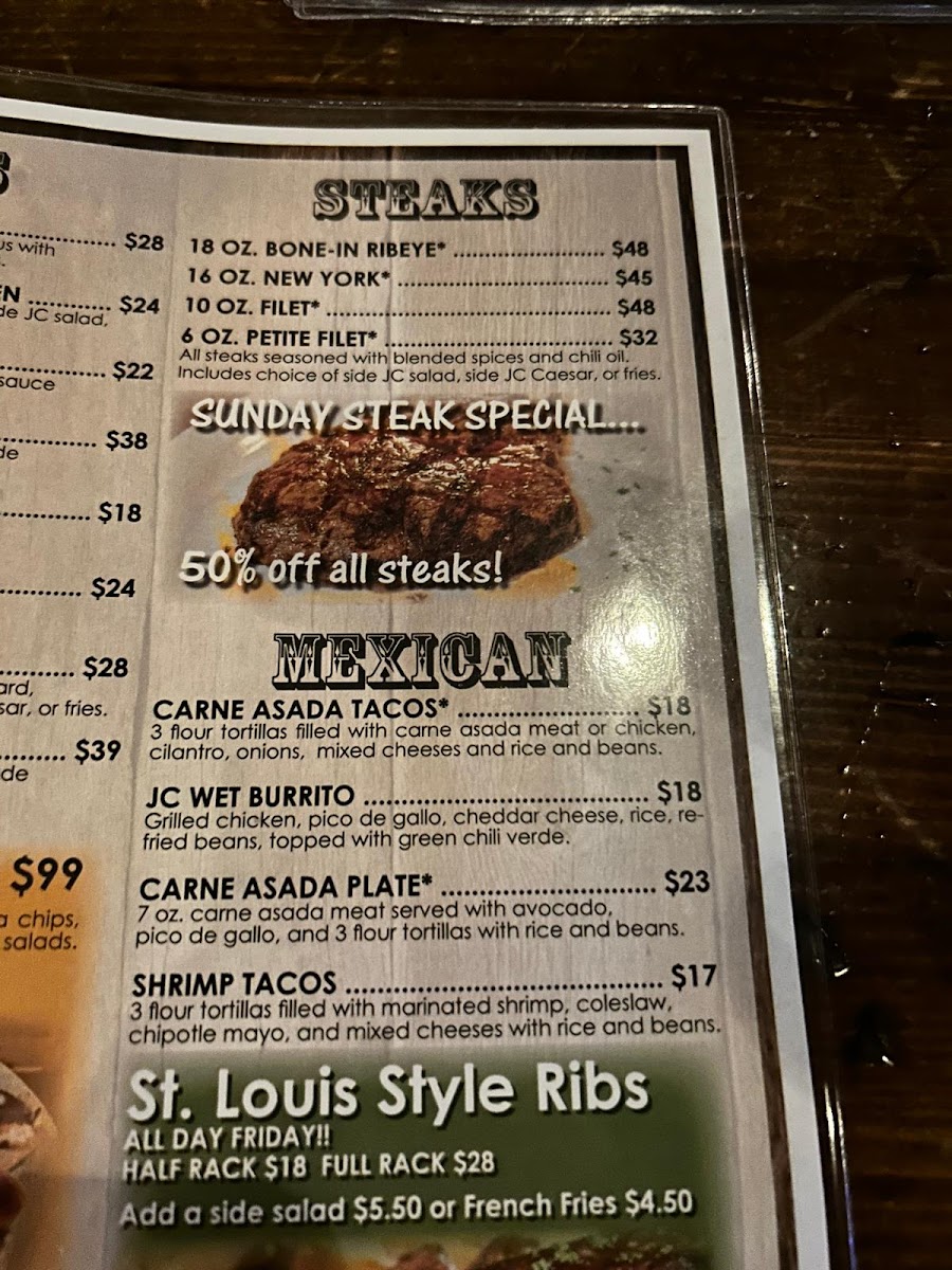 John Cutter Menu - Image 4